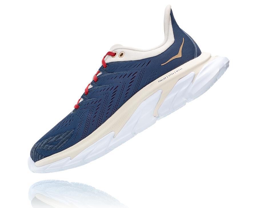 Zapatillas Running Hoka One One Hombre - Clifton Edge - Azules/Blancas - ISB237168